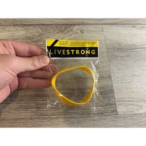 Original Livestrong Yellow Silicone Awareness Bracelet Bangle Stackable
